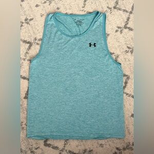 Under Armour HeatGear Tank Top Women’s Large Blue Sleeveless Athletic
